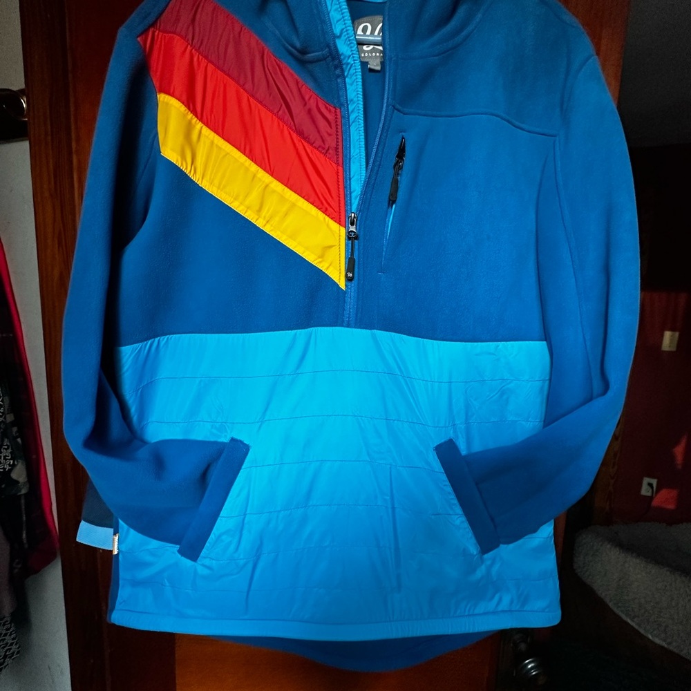 Colorful Quarter-Zip Pullover - Yo Colorado! Large - worn once